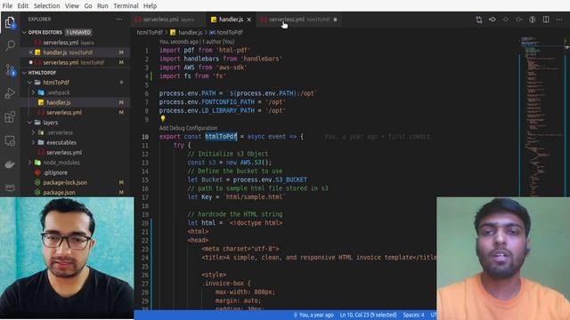 HTML to PDF conversion using Node.js runtime as AWS Lambda Functions смотреть онлайн