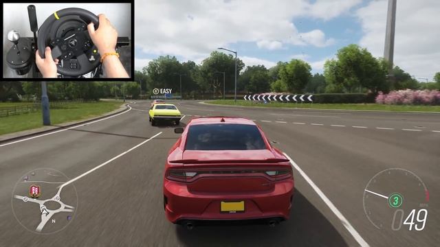 Forza Horizon 4 Dodge Charger SRT Hellcat (Steering Wheel + Shifter) Gameplay смотреть онлайн