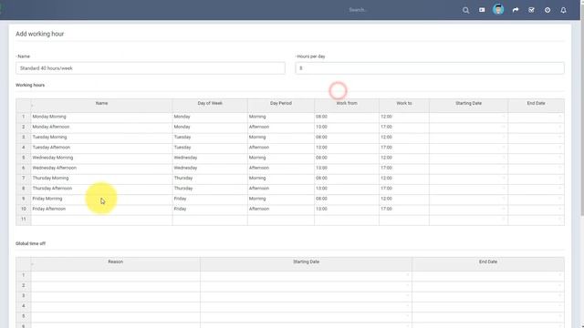 1. Perfex CRM Modules - Manufacturing Management - Settings Working Hours смотреть онлайн