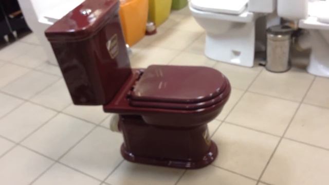 Унитаз Monaco VI 3P бордовый (Монако Ретро) смотреть онлайн