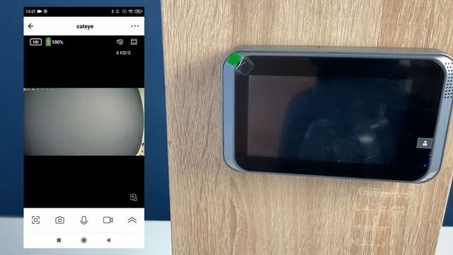 Беспроводной WiFi видеоглазок с датчиком движения, записью на SD карту, звонком PS-link PDV-20 смотреть онлайн