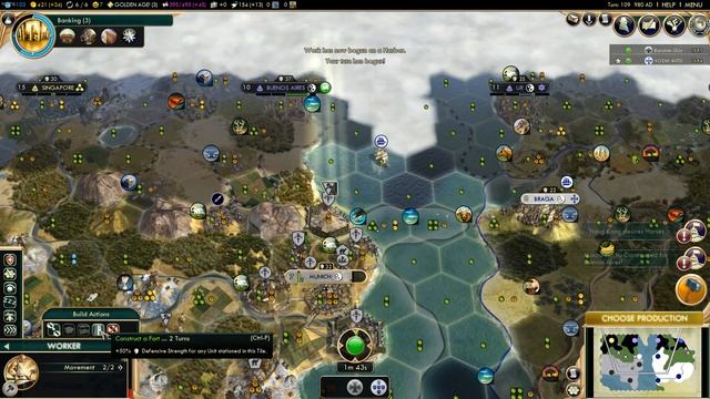 ГЕРМАНИЯ против ПОРТУГАЛИИ в Sid Meier's Civilization V на карте "Запад-Восток" смотреть онлайн