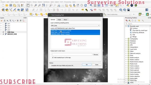 How to Extract Elevation Values from DEM | Extract Elevation (Z values) using a DEM in QGIS смотреть онлайн