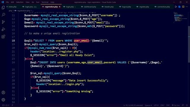 Logout And Unique Email Validation || PART - 6 смотреть онлайн