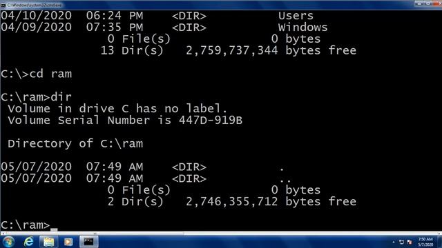How To Create,Change&Remove Directories(Folders) In Command Prompt |MS-DOS Tutorials |Command Promp смотреть онлайн