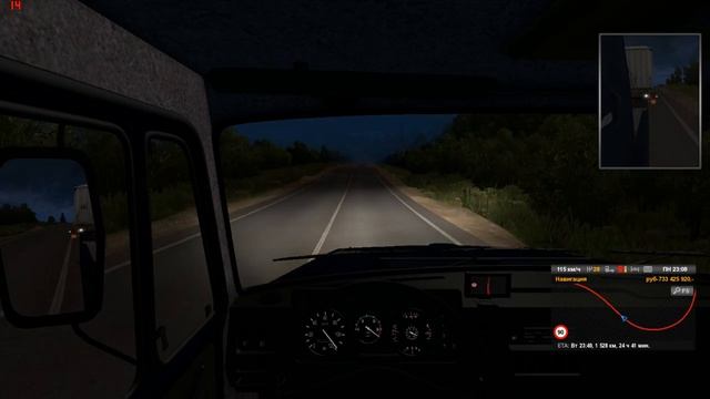 Euro Truck Simulator 2 1.24 "Карта СУРОВАЯ РОССИЯ" часть 3 смотреть онлайн