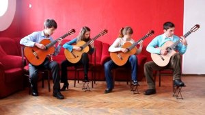 "Румба" Е. Поплянова. Ансамбль гитаристов.