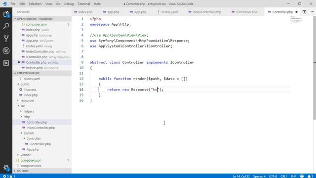 Использование компонентов Symfony 4 в собственном PHP проекте. Часть 2 смотреть онлайн