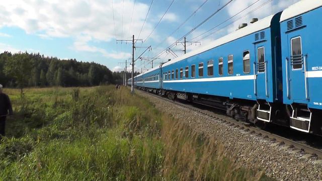Электровоз ЧС7-059 с поездом № 076 Гомель - Москва смотреть онлайн