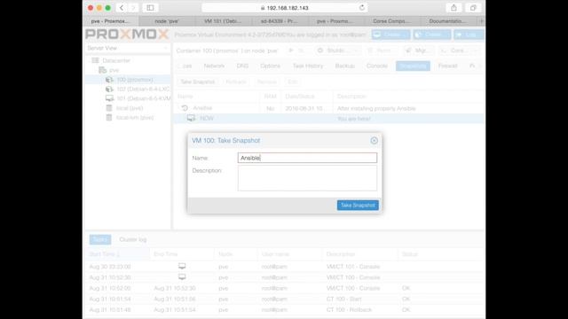 Proxmox 4.2 - Vagrant installation on LXC and snapshot mechanism смотреть онлайн