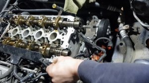 Замена грм и фазорегуляторов Опель Астра