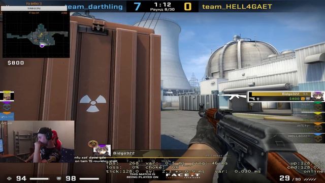 Играем в CS:GO на Faceit 10 lvl Идем до 3000 Elo смотреть онлайн