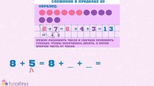 Сложение и вычитание в пределах 20. Математика. 1 класс