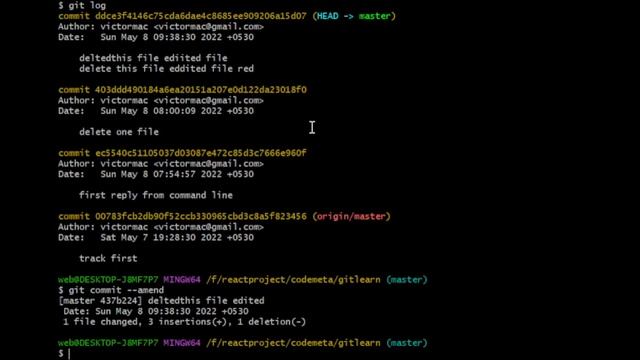 Git Tutorial: Git Amend Command Or Movies To Watch For Changes In Local & Remote Repo For Beginners смотреть онлайн