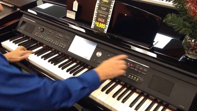 Switching voices on Yamaha Clavinova CVP-609 смотреть онлайн