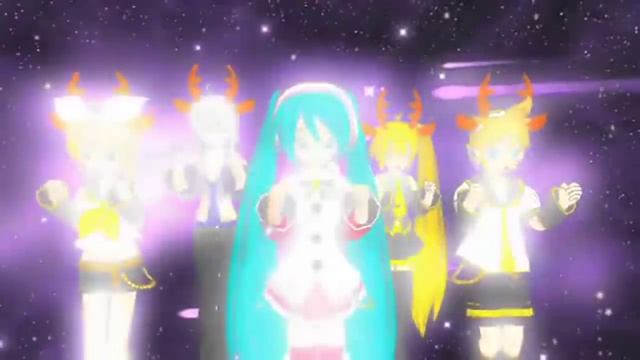 Miku Hatsune - The Christmas Sugary /* MikuMikuDance HD 3DPV */ смотреть онлайн