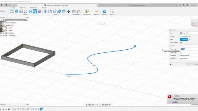 Getting Started with the SWEEP TOOL in Autodesk Fusion 360 смотреть онлайн