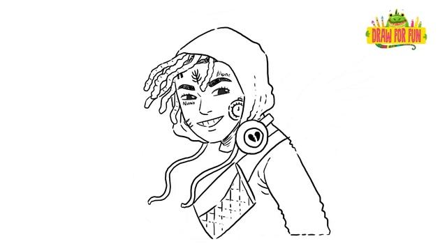 How To Draw XXXtentacion step by step смотреть онлайн