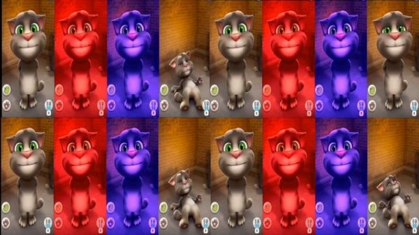 My Talking Tom Cat Funny Color Compilation Kids Education Animation