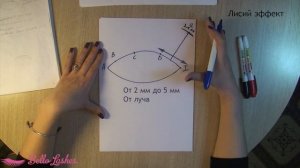 Лисий эффект. Схема наращивания ресниц