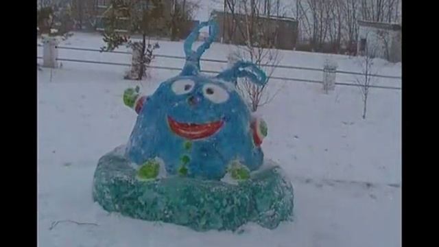 Под новый год Фигуры из снега и так рождается сказка смотреть онлайн