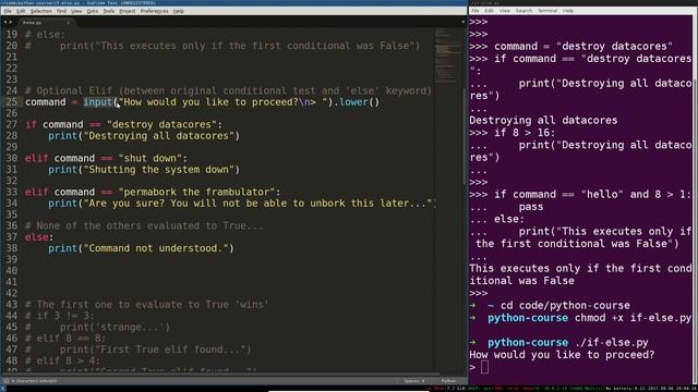 Python 3 Programming Course: 9 - If, Elif, and Else смотреть онлайн