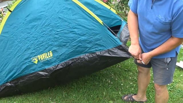 Распаковка двухместной палатки за 1000 рублей из ЛЕНТЫ. смотреть онлайн