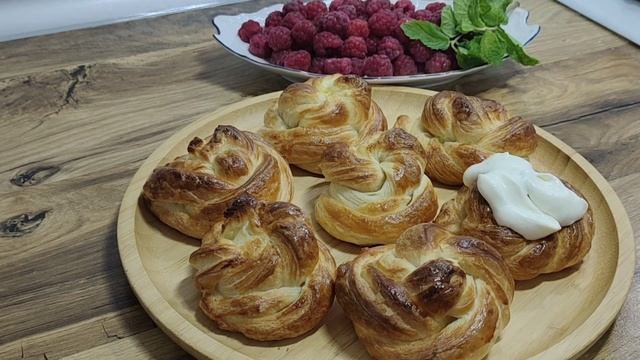 "Raspberry Delight" puffs/Слойки "Малиновое наслаждение" смотреть онлайн