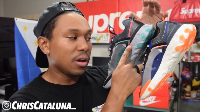 NIKE REACT ELEMENT 87! TOTAL ORANGE/NEPTUNE GREEN! смотреть онлайн
