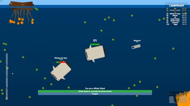 Deeeep.io - Missile Launching Whale Shark! - New Animals! - Lets Play Deeeep.io Gameplay смотреть онлайн