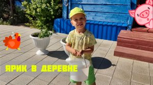 Ярик в деревне. Домашние животные для детей. Курочки