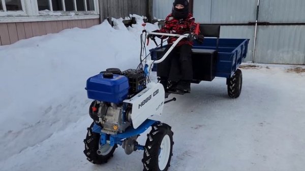 Мотоблок НЕВА МБ-23 с прицепом