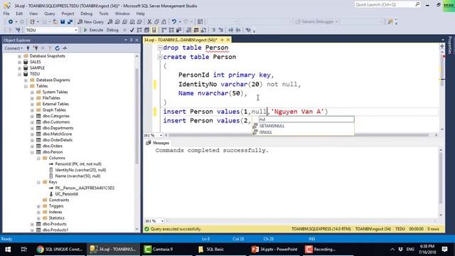 SQL căn bản - Bài 34: NOT NULL Constraint смотреть онлайн