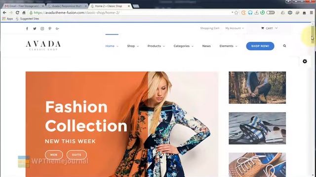 Avada classic shop theme - WordPress Theme смотреть онлайн