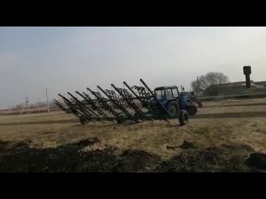 Сцепка для борон СГ 10 в работе с трактором МТЗ 82 (ВяткаАгроДизель)