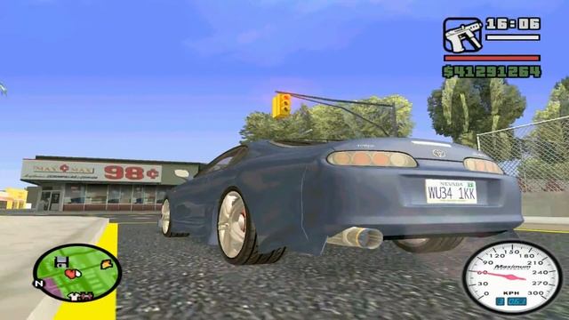 Gta SanAndreas Toyota Supra Backfire смотреть онлайн