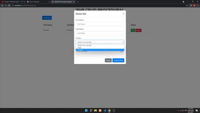 PHP Procedural: Crud Using Bootstrap 4 Modal (Part 1) смотреть онлайн