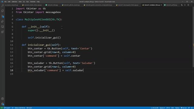 Python Curso V2: 762 2/8 Aplicación Tkinter para Descargar Contenido HTML Usando el Módulo threadin смотреть онлайн