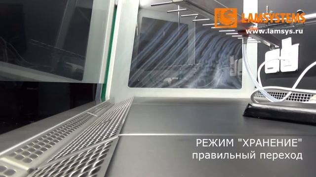 Визуализация воздушных потоков в боксе микробиологической безопасности SAVVY SL смотреть онлайн