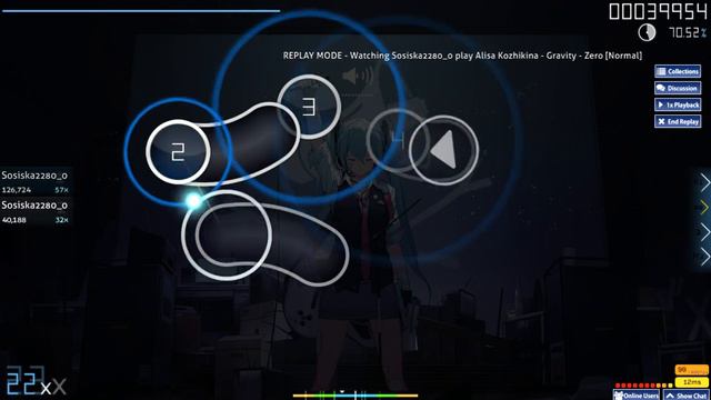 ОSU! (звук только в начале лагает) смотреть онлайн