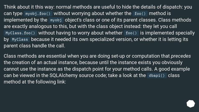 What is the purpose of class methods? смотреть онлайн
