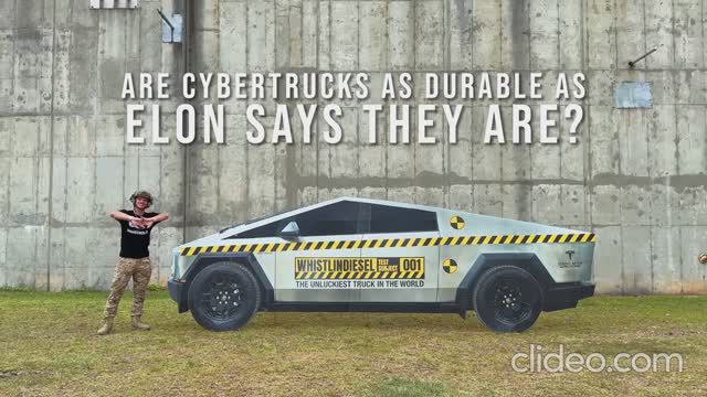 Whistlindiesel Cybertruck Durability Test 1 (субтитры)
Испытываем кибертрак на прочность.