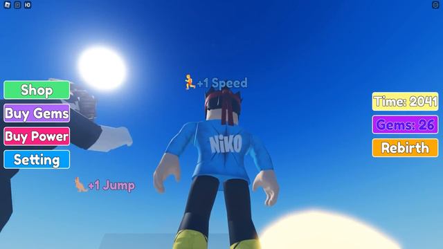 EFSANE GELİŞTİK 🤑 Zıpla En İleriye Git !! - NiKO ile Roblox but every second you become stronger смотреть онлайн