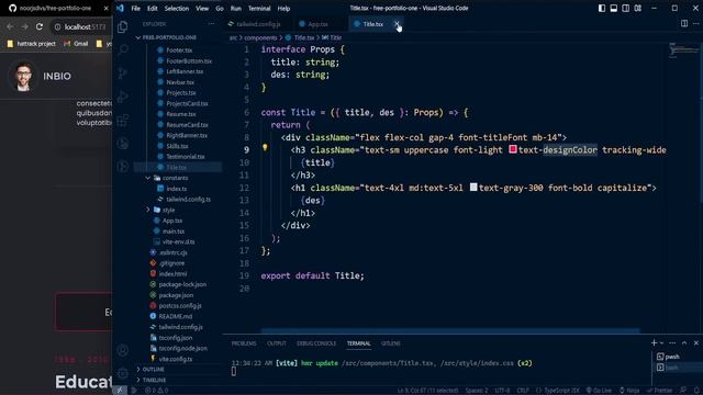 Build & Deploy Responsive Portfolio Website using Reactjs, vite, Tailwindcss || Free source code смотреть онлайн