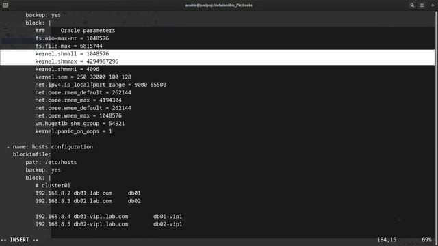 Configuring Operating System Parameters for Oracle RAC with Ansible. смотреть онлайн