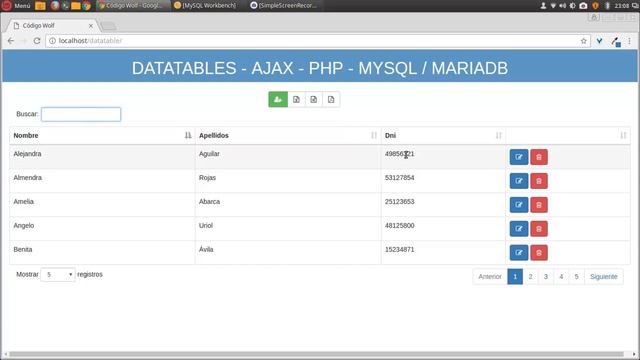 ? DATATABLES JQUERY PHP MYSQL 02: Demo Ajax Bootstrap Crud смотреть онлайн