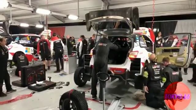 WRC Rally Argentina 2019 Service Park Carlos Paz TOYOTA GAZOO Racing WRT смотреть онлайн