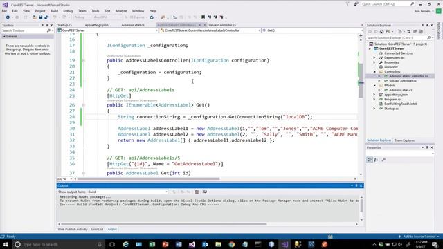Azure ASP.Net Core 2.0 REST Service Part 2 - Configuration with Dependency Injection смотреть онлайн