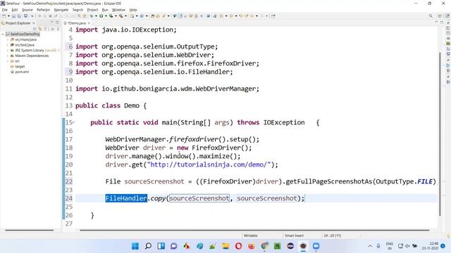 Selenium 4 - Taking screenshot of the full page using getFullPageScreenshotAs() смотреть онлайн