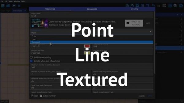Object types - Intro Tutorial - GDevelop